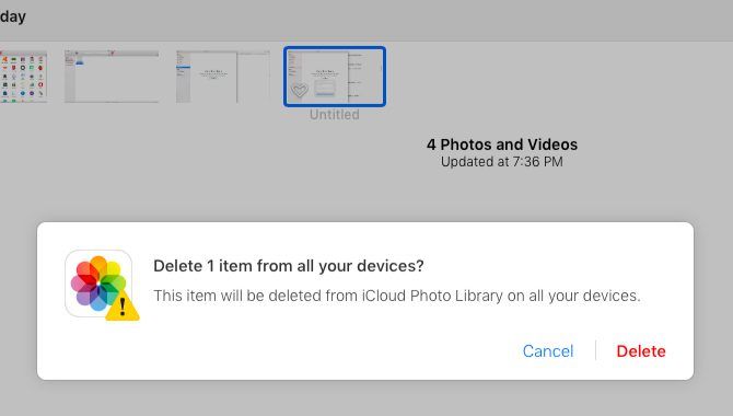 نحوه حذف عکسهای  iCloud